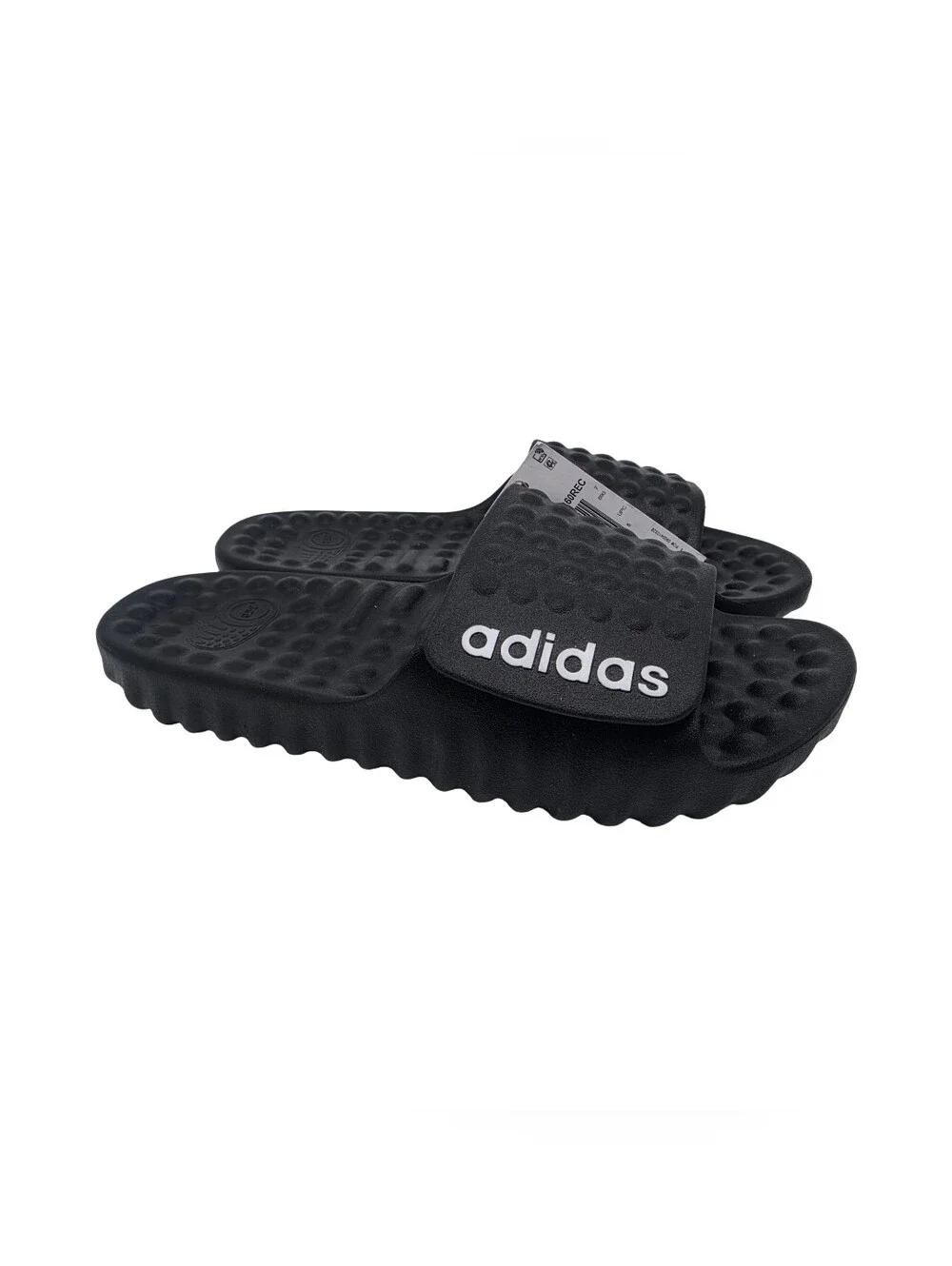 Adidas Adissage 360Rec Recovery Slides Black White 7M, 8W